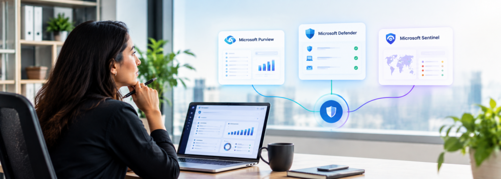 Microsoft Purview vs Microsoft Defender vs Microsoft Sentinel - Key differences